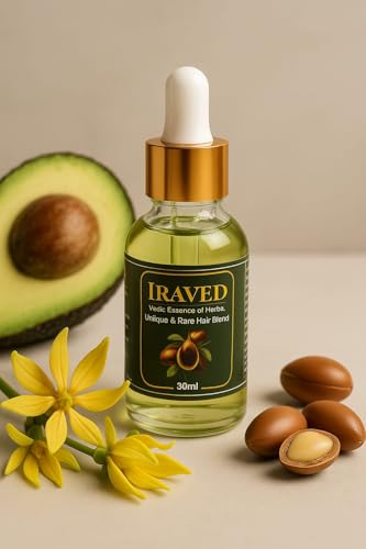 Vedic Hair Oil (30ml) – Boosts Hair Growth, Reduces Hair Fall & Strengthens Roots | Avocado, Argan, Ylang Ylang | For Men & Women | Calming & Nourishing | Order Now for Fuller, Healthier Hair