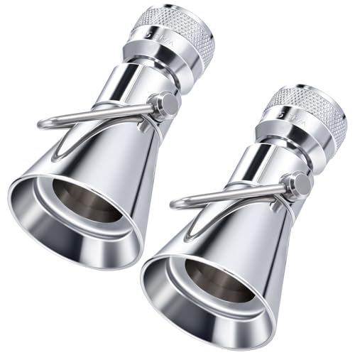 Enhon 2 Setting Pivoting Single Spray Shower Head with Shut Off Valve, Replacement for 52650-PK...