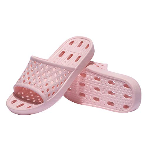 Image of WOTTE Shower Sandals Women Quick Drying Bath Slippers Non Slip Dorm Shoes