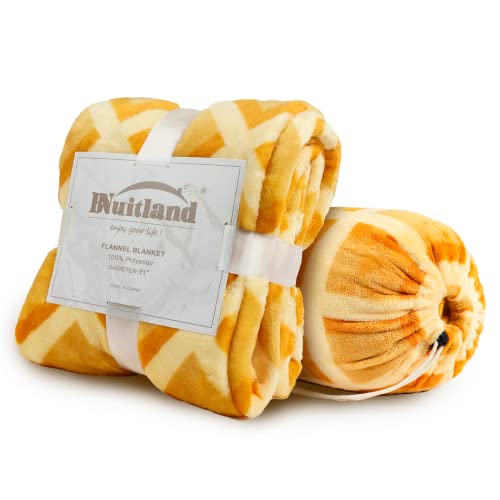 Image of Bnuitland 71 Inches Waffle Funny Blanket, 300 GSM Double Sided Giant Novelty Realistic Food Blanket for Adults and Kids, Super Soft Flannel Throw