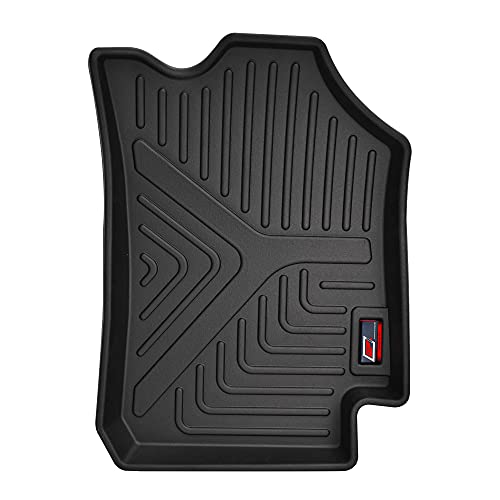 Image of GFX Tpv Premium 3D Life Long Car Floor Mats Compatible with Kwid 2015 Onward, (Black)