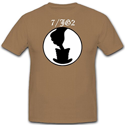 T-Shirt Luftwaffe Chasse Allemande Fini les Motifs Flous Taille XL Beige