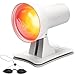 Rotlichtlampe Wärmelampe 150W Infrarotlampe, Rotlicht Infrarot Lampe mit 3 Stufen Timer, Einstellbarer Temperatur & 90° Einstellbarer Winkel, für entspannende Muskelermüdung,Inklusive Schutzbrille
