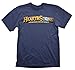 Hearthstone Logo - Heroes of Warcraft Hombre Camiseta Azul XXL, 100% algodón, Regular