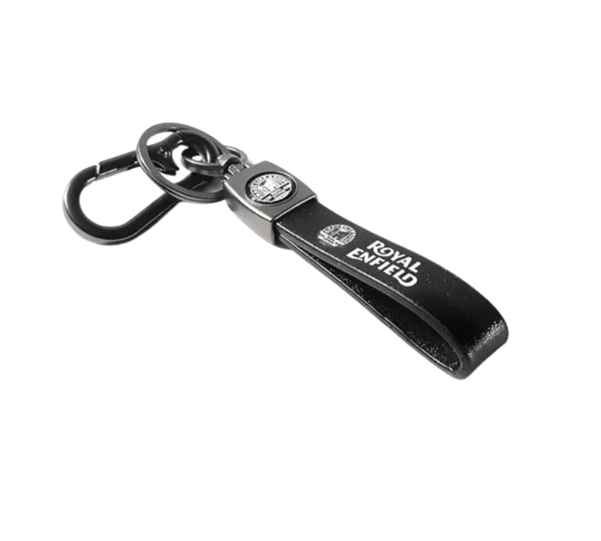 Black Leather Strap Keychain Compatible with Bike and Car Keys, Premium | Leather Key Ring Holder for Car Bike Scooter Keys, Durable Everyday Keychain Accessory, Gift for Men & Women (Pack of 1)-image-11