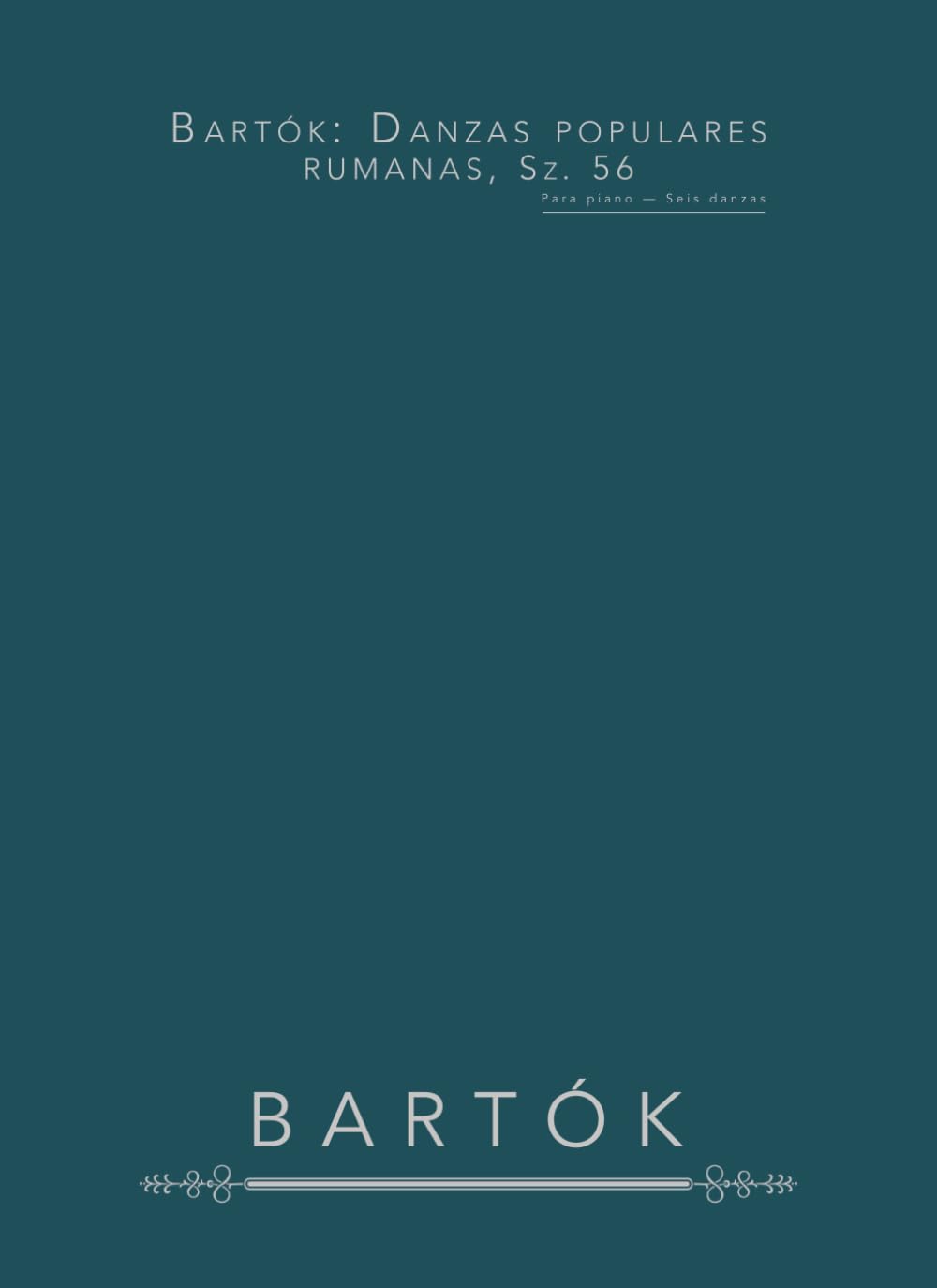 Bartók: Danzas populares rumanas, Sz. 56: Para piano — Seis danzas