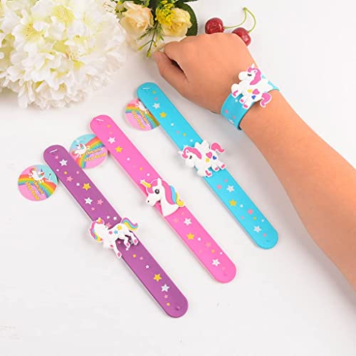 Image of TERA 13 Birthday Return Gifts For Girls Slap Bracelet For Kids (5 pcs) Unicorn Slap Band , Wrist Band , Hand Bracelet Band For Girls Kanjak Gifts For Kids