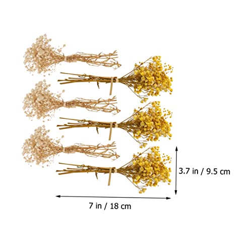 Ramo de flores secas artificiales Baby's Breath Levemolo miniatura 4