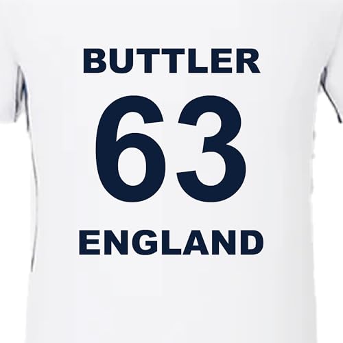 Image of Buttler Jersey 63 Number Jersey Test National Team Cricket Jerseys Team Men's