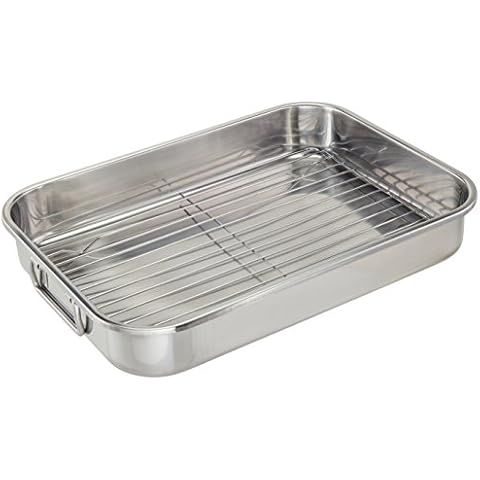 ExcelSteel 593 Roasting Pan, Stainless Cover