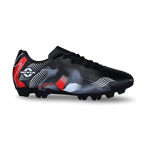 Image of NIVIA Infra Football Shoes for Men /Sports and Soccer /Comfortable and LIGHTWEIGHT /SIZE-04 (Black)