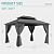Domi 10x12FT Outdoor Gazebo, Patio Gazebo with Galvanized Steel, Hardtop Gazbo for Patio, Deck, Backyard, Curtain and Netting Included