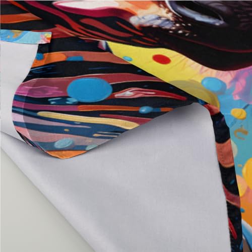 Servilletas de tela estampadas zebra set x6 50.5x50.5 cm miniatura 3