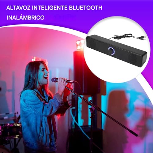 Altavoces de barra de sonido inalámbrico con graves profundos para TV y PC 2
