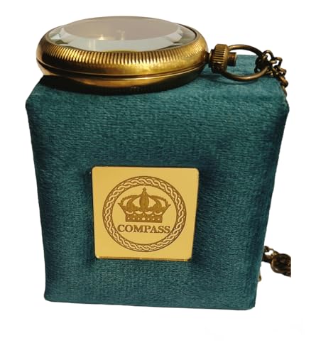 Brújula colgante personalizada de latón con llavero miniatura 6