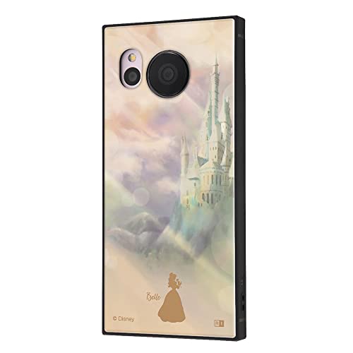 イングレム AQUOSsense7用 美女と野獣 ケース 耐衝撃 AQUOS sense7 スクエア 四角 耐衝撃ケース アクオスセンス アクオスセンス7 シンプル かわいい 可愛い 大人 人気
