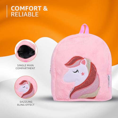 Amazon Basics Kids Character Fur Bag | Plush Soft Fur | Adjustable Shoulder Straps | Ideal for School, Picnic, Play (Faux Fur) Amazon Basics Kids Character Fur Bag | Plush Soft Fur | Adjustable Shoulder Straps | Ideal for School, Picnic, Play (Faux Fur)