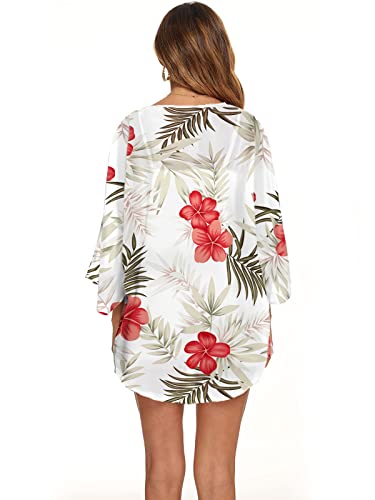 Image of BB&KK Women's Floral Kimono Summer Short Cover Ups Tops