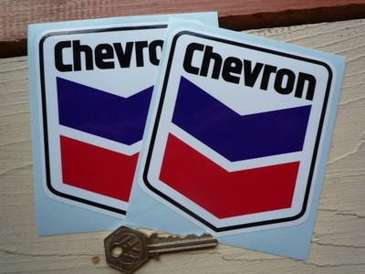 Chevron 'Patch Pocket' Style Stickers �V�F�u���� �X�e�b�J�[ �V�[�� �f�J�[�� �C�O���� 100mm x 115mm 2���Z�b�g