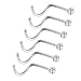 Nose Ring - Pistha 6 PCS Stainless Steel Rhinestone Nose Ring Body Piercing Jewelry