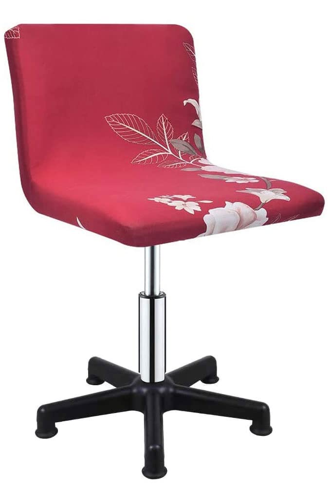Velvet Bar Stool Covers Set of 2 4 6 pack with Back,Swivel Chair Covers Stretch ,Printing Barstool Chair Covers for Home Kitchen Dining Room Pub Counter Coffee Shop Chairs Barber Stool ( Color : #27 ,