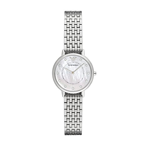 Preisvergleich Produktbild Emporio Armani Damen Analog Quarz Uhr mit Edelstahl Armband AR2511