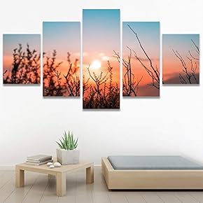 SIGNWIN 5 Panel Canvas Wall Art Setting in...