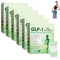 GLP-1 SIX-in-ONE Solution Oral Liquid, Natural Glp-1 Supplement Drops for Women and Men (6pcs)