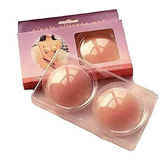 Invisible Silicon Nipple Cover-Women's Reusable Nipple Cover - Silicone Nipple Cover Bra Pad - Adhesive Reusable Nipple Pads-Women Silicone Pasties Beige-image-46