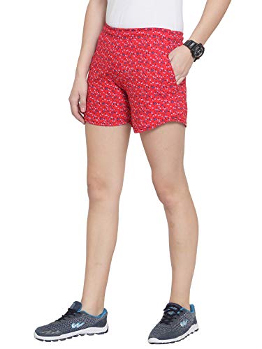 Image of UZARUS Women's Cotton Sleep Night Wear Printed Shorts - Pack of 2