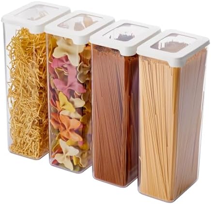 SmartStore Airtight Clear Dry Food Containers with Lids 2.25L Set...