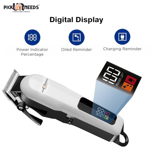 Image of Pick Ur Needs Professional Hair Cutting Machine Rechargeable Hair Clipper /Trimmer For Men With LED Smart Display Shaver For Men