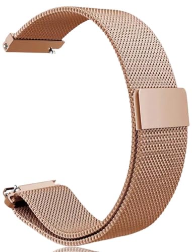 Pulseira Para Relógio Digital 20mm Metal Milanese Magnética DM ACESSÓRIOS (ROSÊ GOLD)
