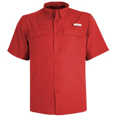 HABIT Men's Trappers Cabin Hybrid Short Sleeve Shirt