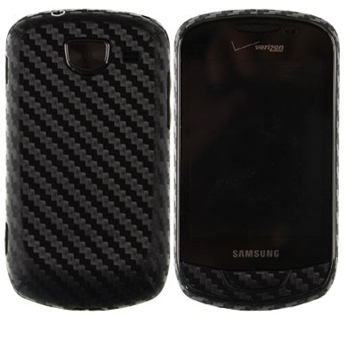 Skinomi Samsung Brightside Screen Protector + Carbon Fiber Full Body, Skinomi TechSkin Carbon Fiber Skin for Samsung Brightside with Anti-Bubble Clear Film Screen
