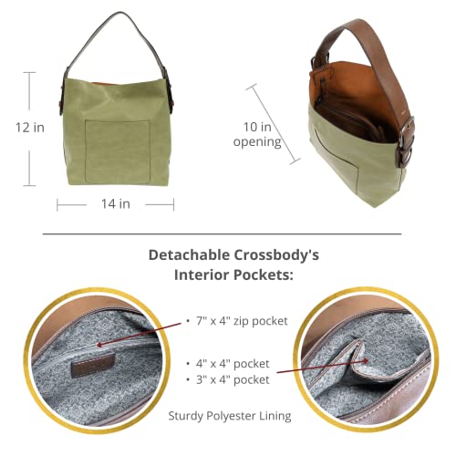 Image of Joy Susan Womens Faux Leather: Hobo 2-in-1 Handbag