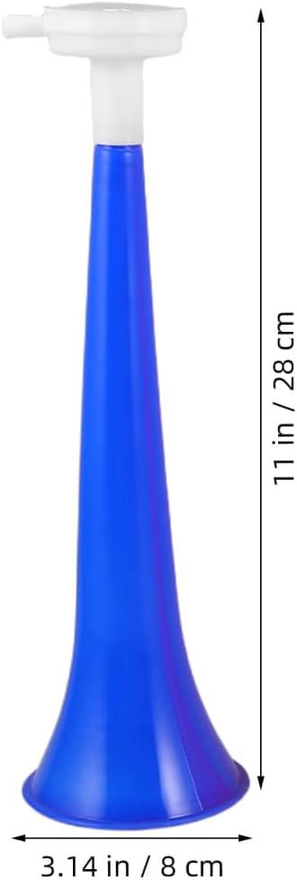VOSAREA 10PCS Stadium Horn Noise Makers for Sporting Events - 11.02 Inches Plastic Trumpet, Colorful Soccer Horn Set for Football Games and Team Cheering