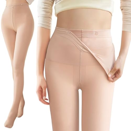 フェイクタイツ 600デニール 素肌感 透け感 あったか 保温