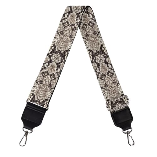 Image of Adjustable Purse Strap for Women, Crossbody Wide Handbag Strap Replacement, Sturdy Bag Strap with Silver Hardware