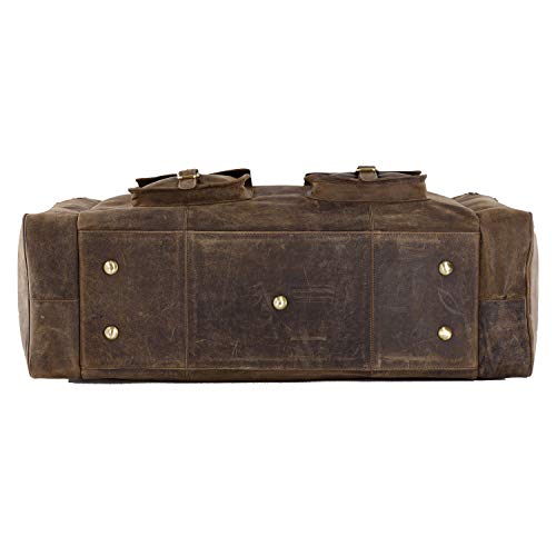 KomalC 28 inch Duffel Bag Travel Sports Overnight Weekend Leather Duffle Bag for Gym Sports Cabin Holdall bag