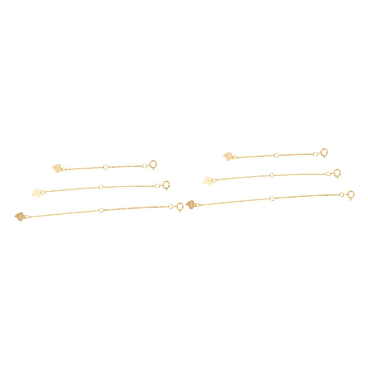 ABOOFAN 2 Set di Catene per La Creazione di Gioielli Catene per Braccialetti Collane Catene di Estensione Robuste E Facili da Usare 3 Pezzi * 2