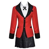 Gegexli Anime Compulsive Gambler Cosplay Costumes Yumeko Jabami Women Uniforms Halloween Party (XXL)