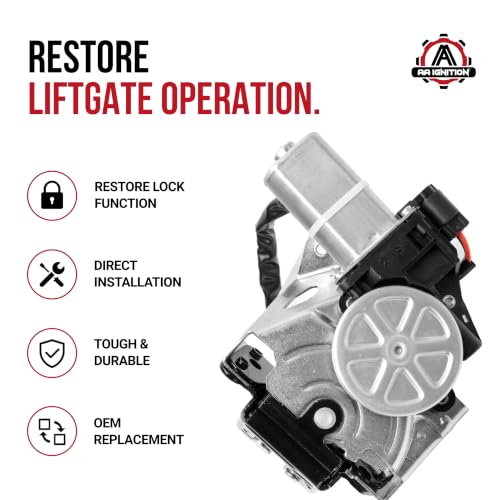 Image of Liftgate Tailgate Lock Latch Actuator - Compatible with Toyota - Highlander, RAV4, Sienna, Venza - Rear Hatch Latch - Replaces 6.94e+105, 69350-0E100, 69350-08040 - 2009-2020