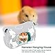 Cikonielf Hängematte für Ratten/Kleinnager, Hamster, Frettchen, Ratte - Grau, Leinen, L 14 x B 14 x H 18 cm