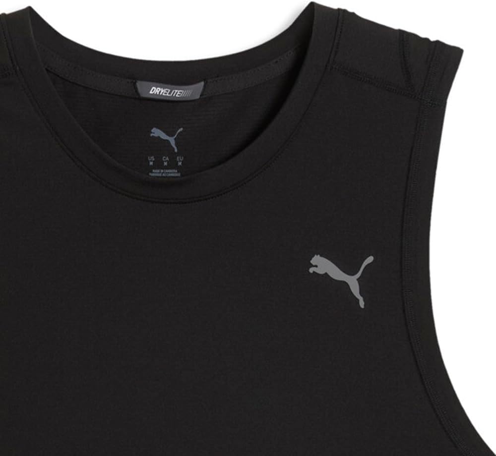 PUMA Mens Pwrmode Crew Neck Tank Casual - Black