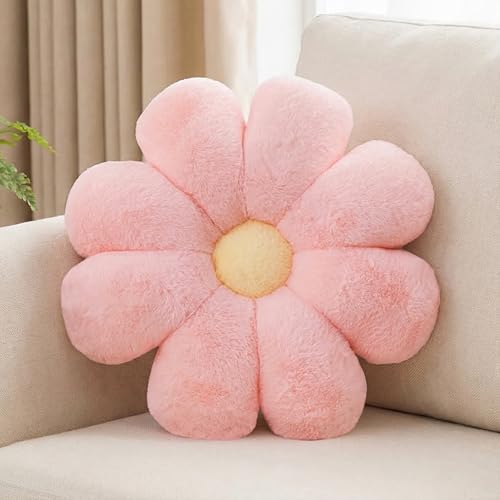Aryan Coussin Fleur, Coussins Décoratifs Blancs, Coussin de Sol Mignon, Coussins Décoratifs...