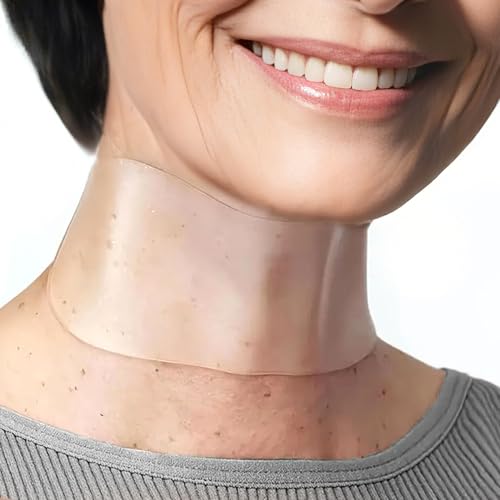 DUBPIRT 5 PCS Silicone Neck Wrinkle Patches - Reusable Overnight Anti-Wrinkle Patches, Anti Aging...