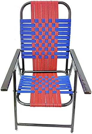 SGA Sheravali Seating Furniture Folding Cotton Chair With Strong Square Handle + Free 6Mm Pad For Laptop And Reading, Multicolor