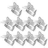 Pumixiy Paquete de 10 abrazaderas de acero inoxidable para mantel, resistentes al óxido, para mesas gruesas, picnic, patio y comedor familiar