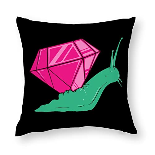 Jewel Snail Color Throw Pillow Covers Set Of 4 Square Pillow Cases Cushion Covers For Sofa Couch Car 32"X32" #TOP4